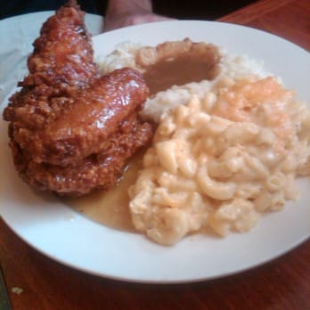 Amy Ruth's - Honey fried chicken w/ mac n cheese and mashed potatoes - Southern Near Me - New York, New York Amy Ruth's - Honey fried chicken w/ mac n cheese and mashed potatoes - Southern Near Me - New York, New York