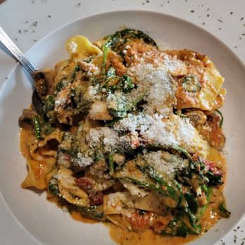 Buona Ristorante - Pasta rustica, but subbed linguine for pappardelle - Pizza Near Me - St Pete Beach, Florida Buona Ristorante - Pasta rustica, but subbed linguine for pappardelle - Pizza Near Me - St Pete Beach, Florida