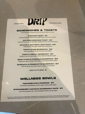 Menu photo 8 Drip Coffee Fort Lauderdale, FL