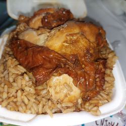 Jerky Jerk - Fantastic chicken and red beans and rice