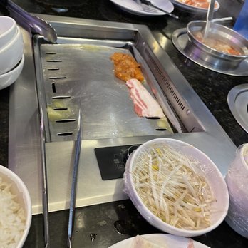 Hot Pot Korean BBQ - Grill set up - Korean Near Me - Jacksonville, Florida