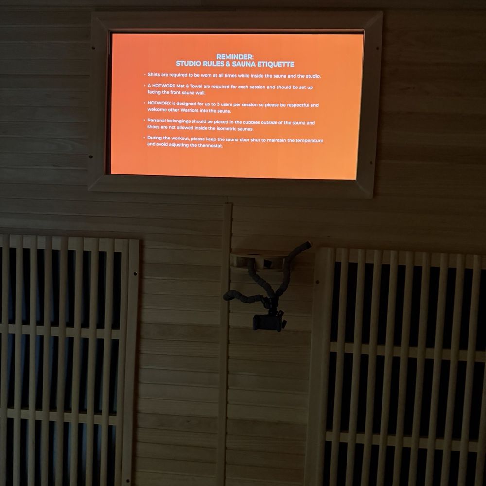 HOTWORX - Houston TX - Summerwood - The workouts are on the tv in each room. There are 9 rooms. - Yoga Near Me - Houston, Texas