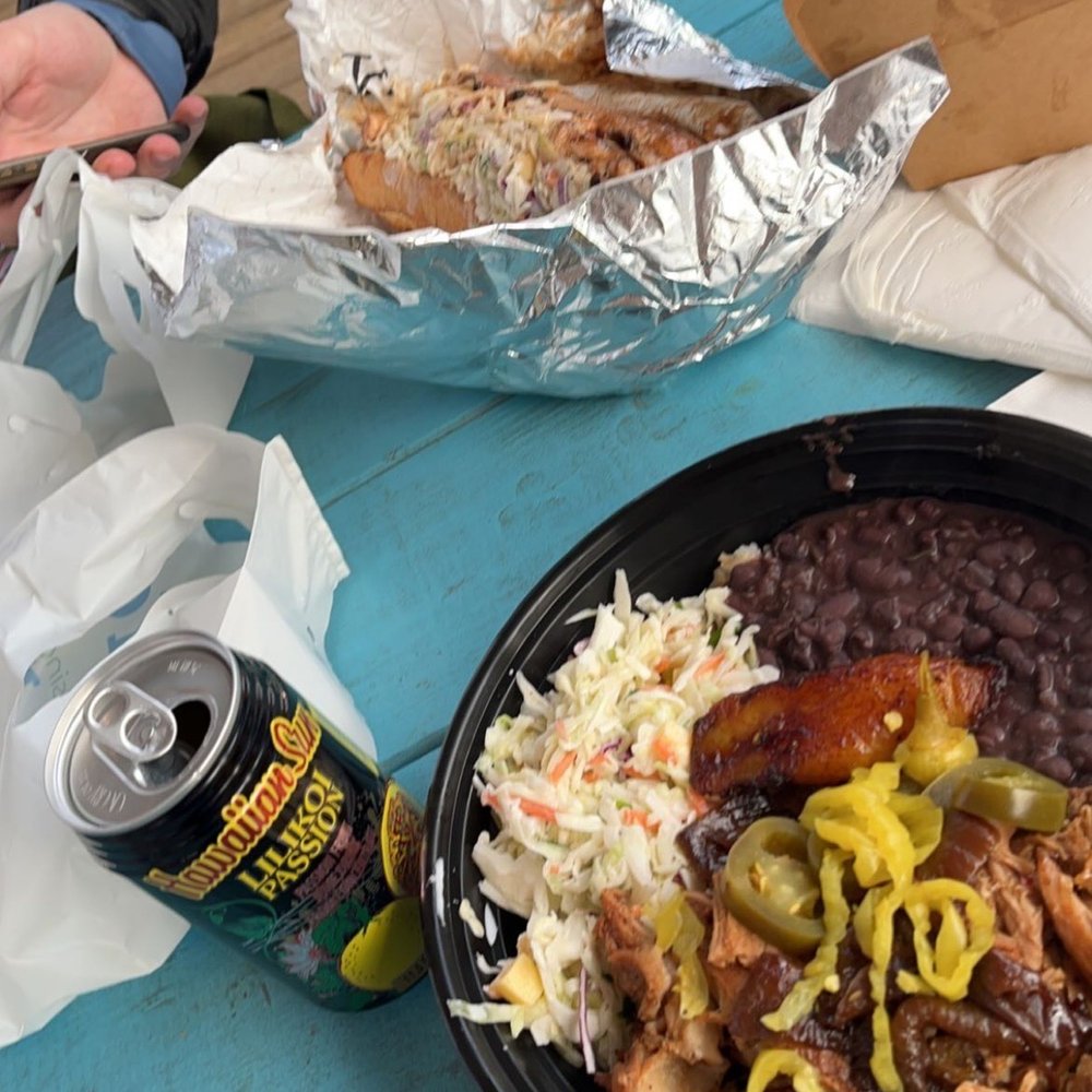 Bongos - West Indies sandwhich (furthest) Pork bowl (closest) - Cuban Near Me - Seattle, Washington Bongos - West Indies sandwhich (furthest) Pork bowl (closest) - Cuban Near Me - Seattle, Washington