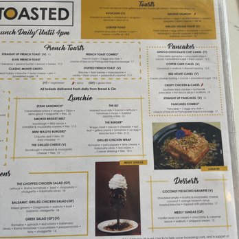 Toasted Gastrobrunch - Menu 4/23 - Breakfast & Brunch Near Me - Oceanside, California Toasted Gastrobrunch - Menu 4/23 - Breakfast & Brunch Near Me - Oceanside, California