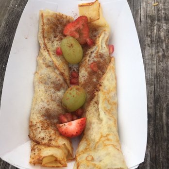 Oofty Waffles and Crèpes - Opted for no whipped creme since we were driving. Yum! Honey cinnamon. - Creperies Near Me - Beaverton, Oregon Oofty Waffles and Crèpes - Opted for no whipped creme since we were driving. Yum! Honey cinnamon. - Creperies Near Me - Beaverton, Oregon