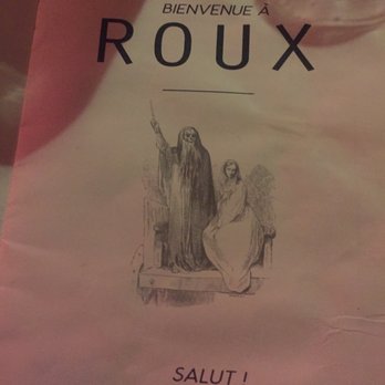 ROUX - Menu cover - Cocktail Bars Near Me - Rochester, New York