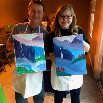 Paint the Town - Our finished products! - Paint & Sip Near Me