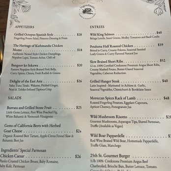 Ingredients - Menu - New American Near Me - San Francisco, California Ingredients - Menu - New American Near Me - San Francisco, California