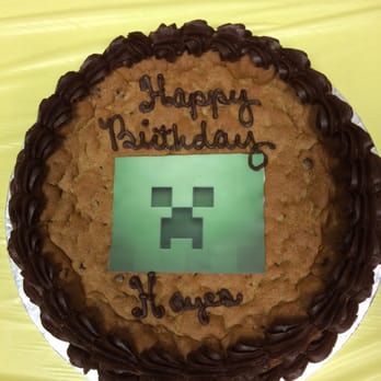 Opulent Cakes - a chocolate chip cookie with a happy birthday message - Custom Cakes Near Me - Grapevine, Texas Opulent Cakes - a chocolate chip cookie with a happy birthday message - Custom Cakes Near Me - Grapevine, Texas
