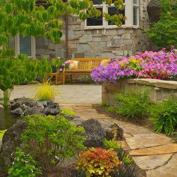 WinterBloom Landscaping Cooperative - A flagstone pathway to a delightful entryway - Landscaping Near Me - Tigard, Oregon WinterBloom Landscaping Cooperative - A flagstone pathway to a delightful entryway - Landscaping Near Me - Tigard, Oregon
