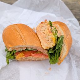 Grilled Real Crab & Cheddar on a Soft Roll