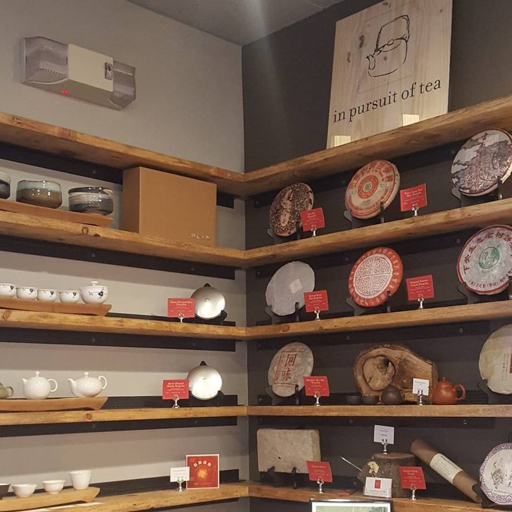 MEM Tea - Tea service on the left, pu'er cakes on the right. - Coffee & Tea Near Me - Cambridge, Massachusetts MEM Tea - Tea service on the left, pu'er cakes on the right. - Coffee & Tea Near Me - Cambridge, Massachusetts