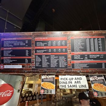 The Pie Pizzeria - Midvale - Menu Board and counter - Pizza Near Me - Midvale, Utah