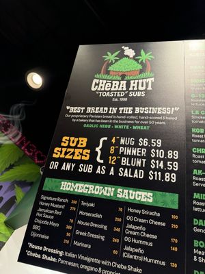 Menu photo 2 Cheba Hut Toasted Subs Houston, TX Menu photo 2 Cheba Hut Toasted Subs Houston, TX