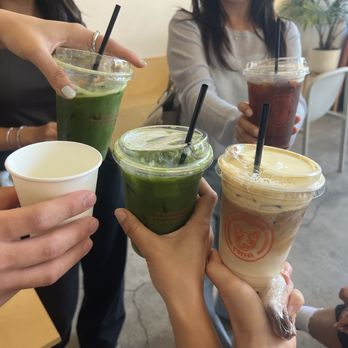 Homeboy Coffee - Yuzu matcha and espresso tonic and sweet corn foam decaf latte - Coffee & Tea Near Me - Artesia, California Homeboy Coffee - Yuzu matcha and espresso tonic and sweet corn foam decaf latte - Coffee & Tea Near Me - Artesia, California