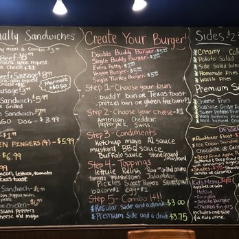 Buddy's Burgers - Menu - Burgers Near Me - Rockford, Illinois