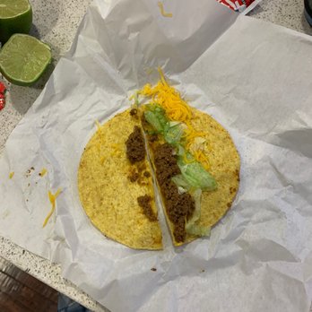 Del Taco - This was my hard shell taco.  Unbelievable - Mexican Near Me - Torrance, California