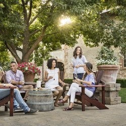 Charles Krug Winery - Enjoying our back patio!