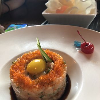 Genghix - Mmmmm, hamachi tartare with a quail egg - so fresh and yummy!! - Sushi Bars Near Me - Castro Valley, California Genghix - Mmmmm, hamachi tartare with a quail egg - so fresh and yummy!! - Sushi Bars Near Me - Castro Valley, California