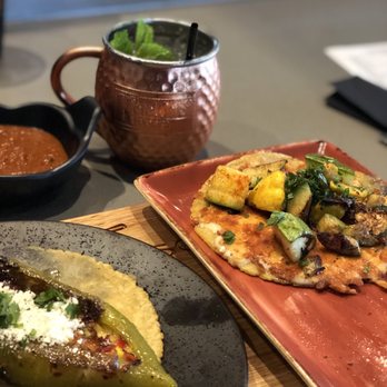Descanso - Chile relleno and veggie taco... delicious mule - Mexican Near Me - Costa Mesa, California Descanso - Chile relleno and veggie taco... delicious mule - Mexican Near Me - Costa Mesa, California