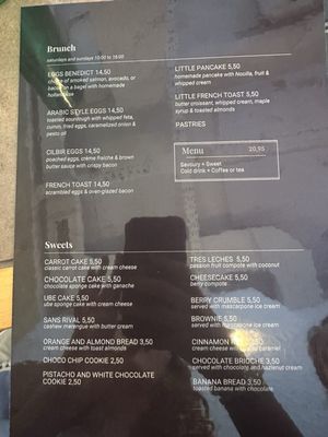Menu photo 2 The Little Big Café Madrid, M Menu photo 2 The Little Big Café Madrid, M