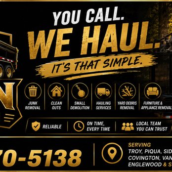 Titan Trailer & Trash - Junk Removal & Hauling Near Me - Covington, Ohio Titan Trailer & Trash - Junk Removal & Hauling Near Me - Covington, Ohio