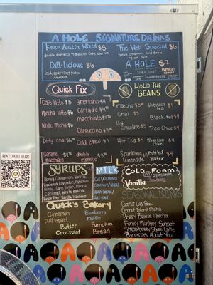 Menu photo 1 A Hole Coffee Austin, TX Menu photo 1 A Hole Coffee Austin, TX