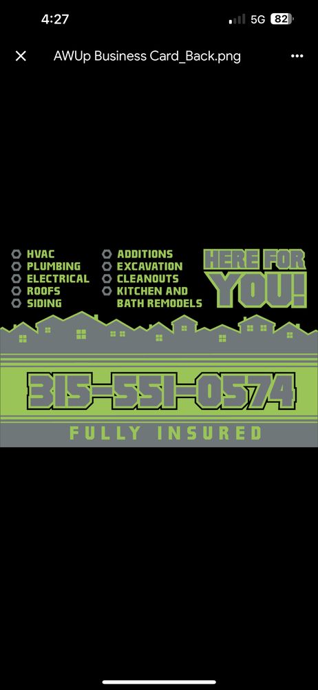 Slide of All Worked Up Contracting