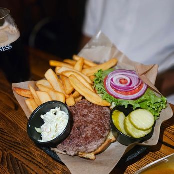 Heritage Bar & Restaurant - a burger and fries - Bars Near Me - Yonkers, New York