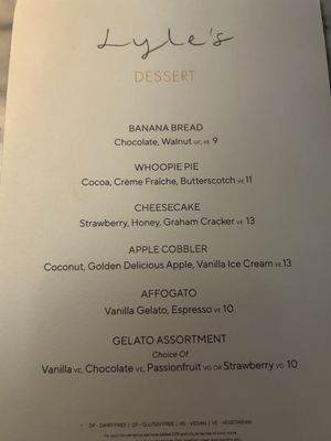 Menu photo 5 Lyle's Washington, DC, DC Menu photo 5 Lyle's Washington, DC, DC