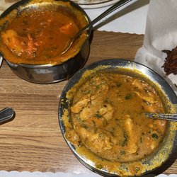 India Oven - Red one is the Chicken Tikka vindaloo and the other is 55. Chicken Curry