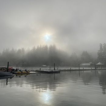 Alderbrook Resort & Spa - Morning fog on the hotel docks. - Resorts Near Me - Union, Washington Alderbrook Resort & Spa - Morning fog on the hotel docks. - Resorts Near Me - Union, Washington