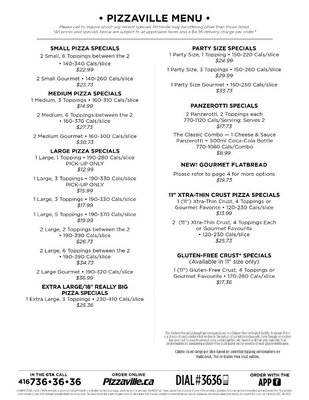Menu photo 7 Pizzaville North York, ON Menu photo 7 Pizzaville North York, ON