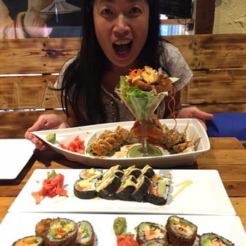 Papa's Raw Bar - Lobster bomb, candy can roll and crunchy salmon roll. - Seafood Near Me - Lighthouse Point, Florida
