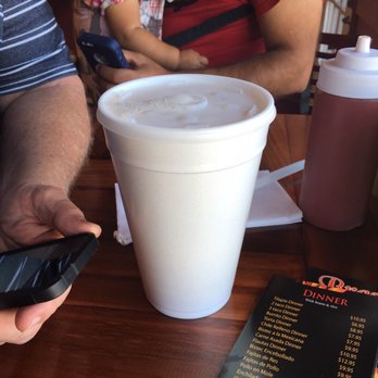 Brasas - They don't play around with their horchatas. Absolutely delicious and HUGE - Mexican Near Me - Cicero, Illinois