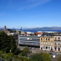 Municipal Buildings - Victoria Tower, Municipal Buildings, Greenock, as seen from the Well Park