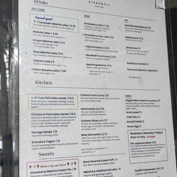 Stonemill Matcha - Menu (5/5/26) - Cafes Near Me - San Francisco, California Stonemill Matcha - Menu (5/5/26) - Cafes Near Me - San Francisco, California