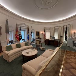 LBJ Presidential Library - The Oval Office back in LBJ's day