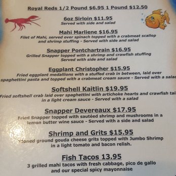 Phil's Marina Cafe - Daily Menus - Seafood Near Me - Slidell, Louisiana