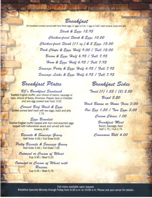 Menu photo 8 Bj's Family Restaurant Hamilton, MT Menu photo 8 Bj's Family Restaurant Hamilton, MT