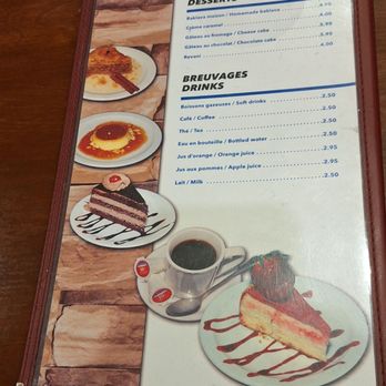 Nikas - Desserts and beverages finish off the menu (in Canadian dollars) - Greek Near Me - Montreal, Quebec Nikas - Desserts and beverages finish off the menu (in Canadian dollars) - Greek Near Me - Montreal, Quebec