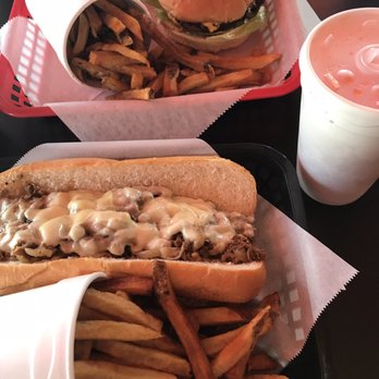 Tornado Burger - Philly cheesesteak combo and a double meat cheese burger combo - Burgers Near Me - Stafford, Texas
