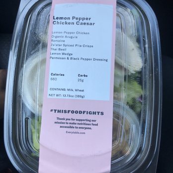 Everytable - Lemon pepper chicken salad with Parmesan salad dressing for $6 - Salad Near Me - Watts, California