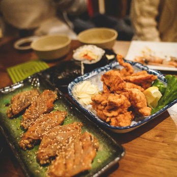 Mr Max - more food :) Fried chicken and chicken wings and rice sandwiches with their amazing asian mayonnaise - Sushi Bars Near Me - Irving, Texas