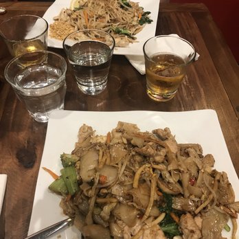 Thai Power - Pork hot and spicy noodles in the front, chicken pad thai in the back. - Thai Near Me - Potts Point, NSW Thai Power - Pork hot and spicy noodles in the front, chicken pad thai in the back. - Thai Near Me - Potts Point, NSW
