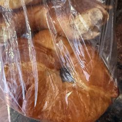 Panaderia Tejupilco - Croissant and cream cheese filled devil horn croissant.
