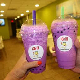 Ube bubble tea!