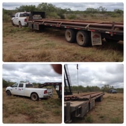 Texas Pride Hot Shot Service - Hauled 40 joints for Lonestar Resources today. Loaded and ready to roll.