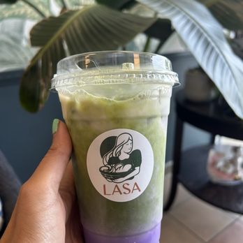 LASA Filipino Cafe - Ube matcha latte - Cafes Near Me - Carol Stream, Illinois LASA Filipino Cafe - Ube matcha latte - Cafes Near Me - Carol Stream, Illinois
