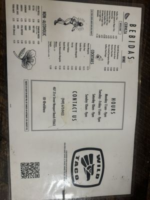 Menu photo 7 Wild Taco Newport Beach, CA